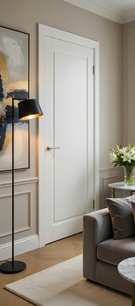  Межкомнатная дверь окрашенная Гланта ПГ белый