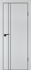 Межкомнатная дверь ПЭТ P-20 ABS Агат /черная кромка