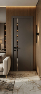  Межкомнатная дверь ПЭТ Браво-0.40 П Stormy Silk / Mirox Grey