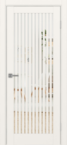   Межкомнатная дверь экошпон Турин_543.2 Бежевый/зеркало