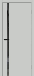  Межкомнатная дверь ПЭТ Браво-0.40 П Grey Silk / Mirox Grey