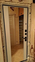  Входная дверь Нанорельеф 024 Зеркало Макси белый