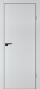 Межкомнатная дверь ПЭТ P-1 ABS Агат/черная кромка