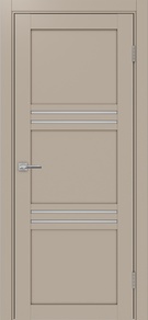  Межкомнатная дверь экошпон Турин-553.12 мокко/металюкс