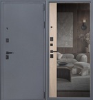  Входная дверь Беркут дуб галиф натуральный с зеркалом