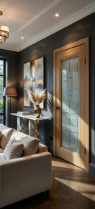  Межкомнатная дверь с эко шпоном ПСЦ-35 Дуб золотистый