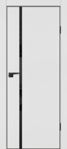 Межкомнатная дверь ПЭТ P-22 ABS Белый мат/черная кромка