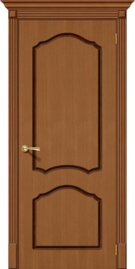 Межкомнатная дверь шпонированная Каролина ПГ орех файн-лайн