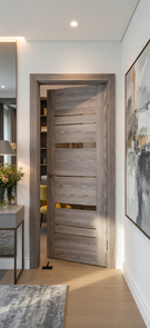   Межкомнатная дверь экошпон PSK-2 Ривьера грей