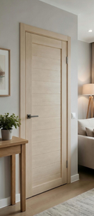   Межкомнатная дверь с эко шпоном Атум-6 Cappuccino