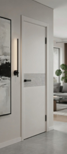  Межкомнатная дверь винил Граффити-23.Д White Pro