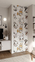 Межкомнатная дверь скрытая PX-0 Invisible кромка AL мат. с 4-х ст.