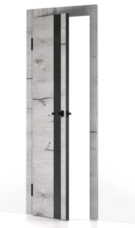 Межкомнатная дверь с экошпоном Лу-45 ПО арктик