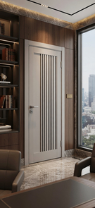  Межкомнатная дверь экошпон Турин_544.12 Пепельный/лакобель черный