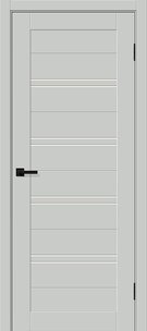 Межкомнатная дверь ПЭТ Браво-28 Grey Silk