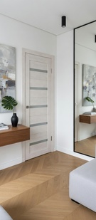  Межкомнатная дверь с эко шпоном Атум-7 Бианко