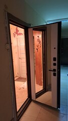  Входная дверь Нанорельеф 024 Зеркало Макси белый