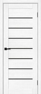 Межкомнатная дверь с эко шпоном Браво-22 BS Snow Melinga