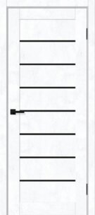 Межкомнатная дверь с эко шпоном Браво-22 BS Snow Art