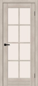 Межкомнатная дверь с эко шпоном Прима-11.1 Cappuccino Melinga