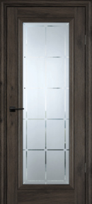  Межкомнатная дверь с эко шпоном PSC-35 Дуб темный