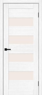 Межкомнатная дверь с эко шпоном Браво-23 Snow Melinga