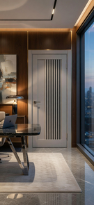  Межкомнатная дверь экошпон Турин_544.12 Пепельный/лакобель черный