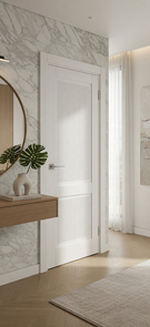   Межкомнатная дверь эмалитовая ПСЕ-28 Белоснежный