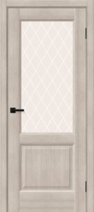 Межкомнатная дверь с эко шпоном Неоклассик-33 Cappuccino Melinga