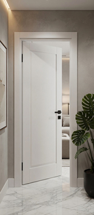   Межкомнатная дверь ПЭТ Прима-10 White Silk