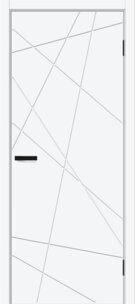   Межкомнатная дверь ПЭТ Граффити-5.Д.П White Silk
