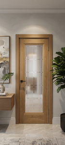  Межкомнатная дверь с эко шпоном ПСЦ-35 Дуб золотистый