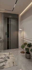 Межкомнатная дверь с эко шпоном PX-16 Графит