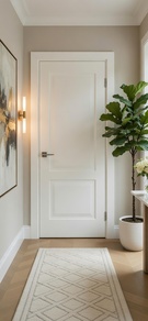 Межкомнатная дверь окрашенная Смальта-Риф 204 Белый