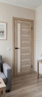   Межкомнатная дверь с эко шпоном Браво-27 MF | Cappuccino Melinga