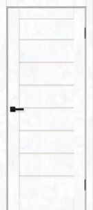 Межкомнатная дверь с эко шпоном Браво-22 Snow Art