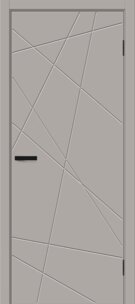 Межкомнатная дверь из Био-шпона Граффити-5 Grey Pro