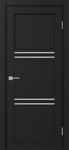  Межкомнатная дверь экошпон Турин-553.12 антрацит/металюкс