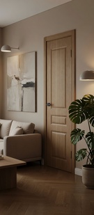   Межкомнатная дверь экошпон Скинни-14 Cappuccino Melinga