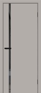  Межкомнатная дверь ПЭТ Браво-0.40 П Grey Silk / Mirox Grey