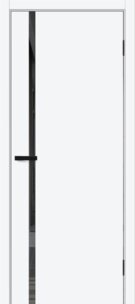  Межкомнатная дверь ПЭТ Браво-0.40 П White Silk / Mirox Grey