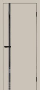  Межкомнатная дверь ПЭТ Браво-0.40 П Cream Silk / Mirox Grey