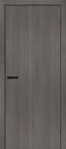 Межкомнатная дверь с эко шпоном Браво-0 Grey Melinga