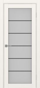 Межкомнатная дверь экошпон Турин_501АСС.2 Бежевый/металюкс