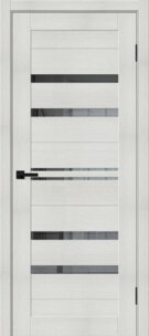 Межкомнатная дверь экошпон Браво-30.Л Bianco Melinga/Mirox Grey