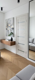  Межкомнатная дверь с эко шпоном Атум-7 Бианко