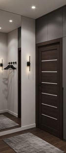 Межкомнатная дверь с эко шпоном Браво-22 Wenge Melinga