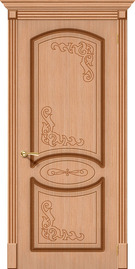 Межкомнатная дверь шпонированная Азалия ПГ дуб файн-лайн