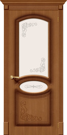 Межкомнатная дверь шпонированная Азалия ПО орех файн-лайн