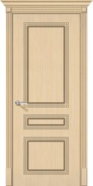 Межкомнатная дверь шпонированная Стиль ПГ Беленый дуб